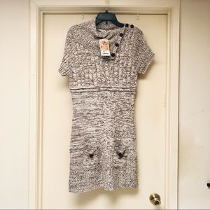 NWT Brown and Beige Sweater Dress